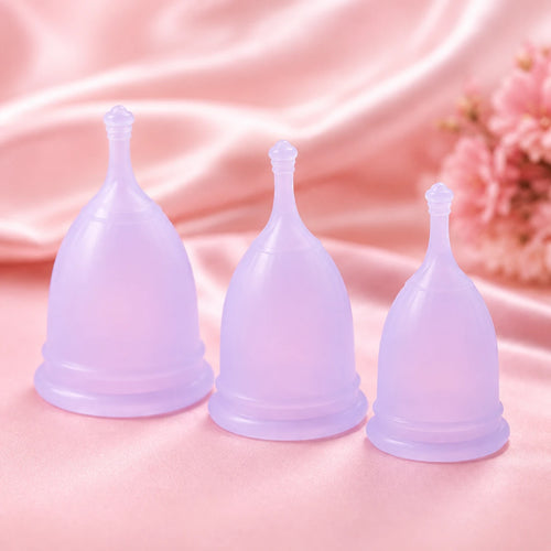 Menstrual Cups - Set of 3 Reusable Period Cups Soft Silicone Tampon and Pad Alternative