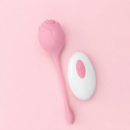 Rose Vibrator Clitoral Stimulator , Food Grade Silicone, Rechargeable