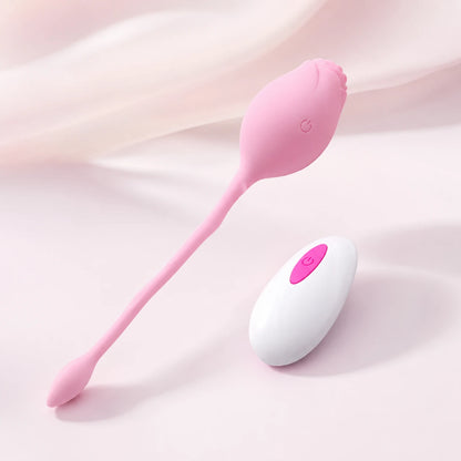 Rose Vibrator Clitoral Stimulator , Food Grade Silicone, Rechargeable